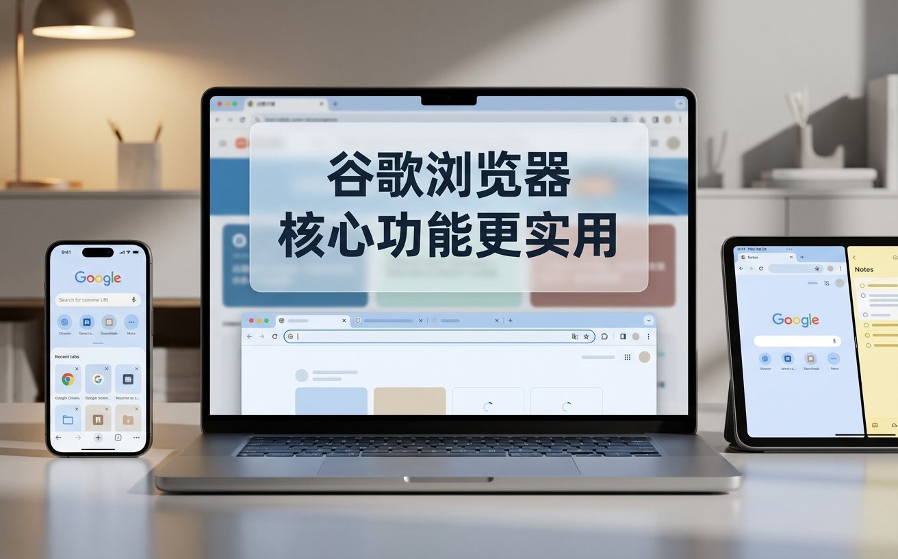 谷歌浏览器首页与网页浏览界面展示